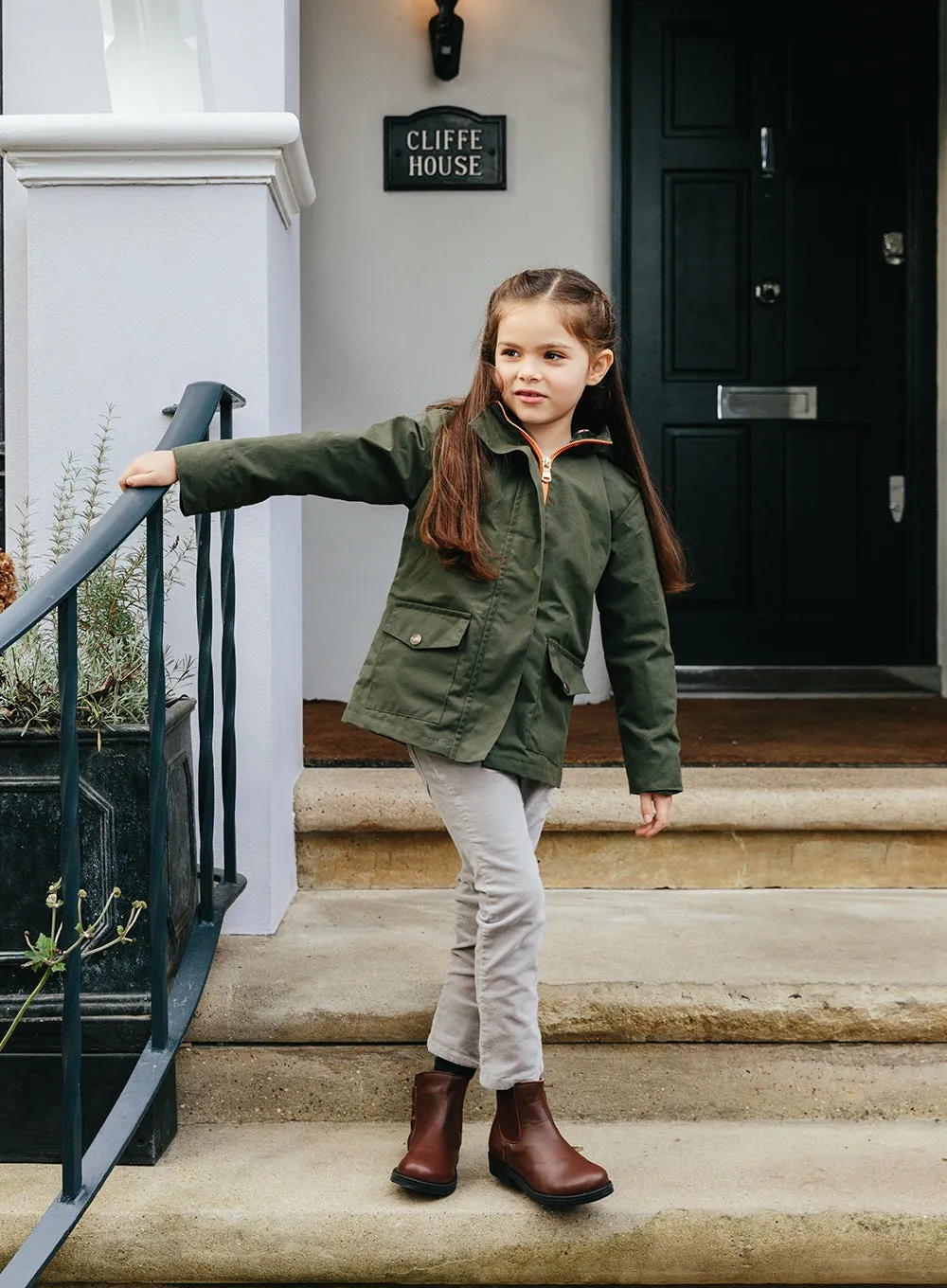 TROY London Wax Waterproof Jacket in Green