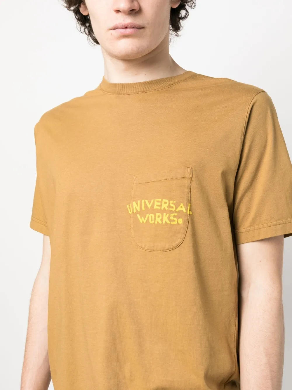 UNIVERSAL WORKS T-shirts and Polos Brown