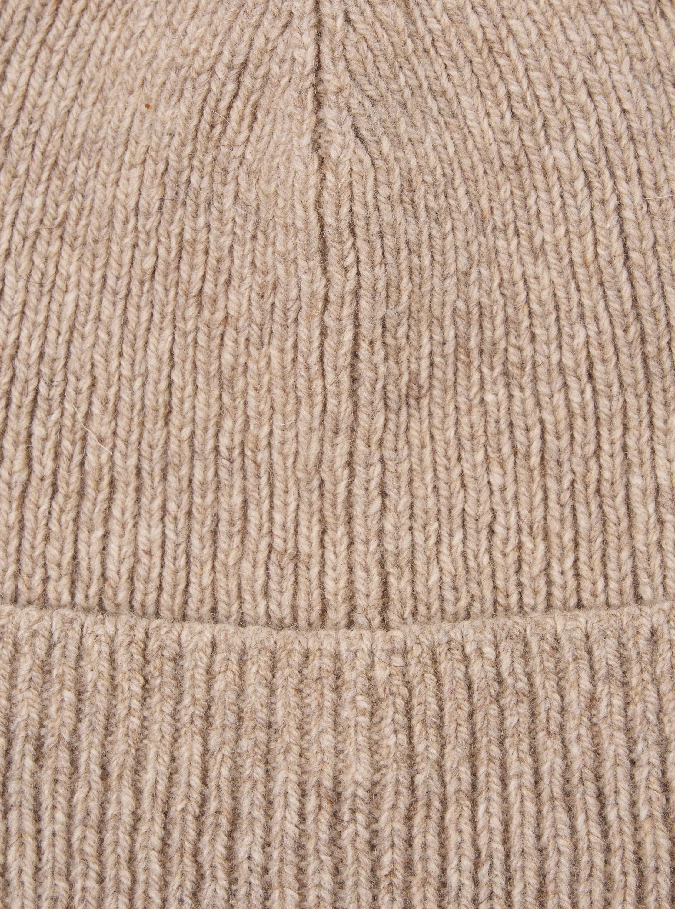 Universal Works Watch Cap in Fawn Eco Wool