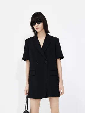 V Neck Blazer Romper