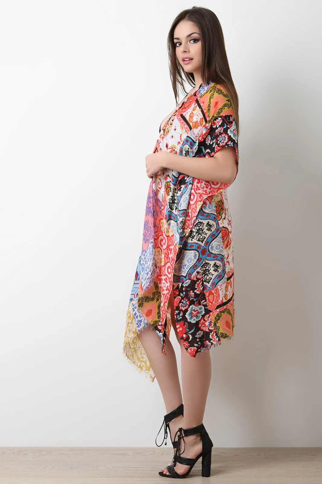 Various Bohemian Print Kimono