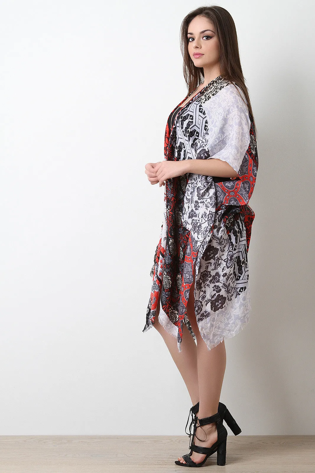 Various Bohemian Print Kimono