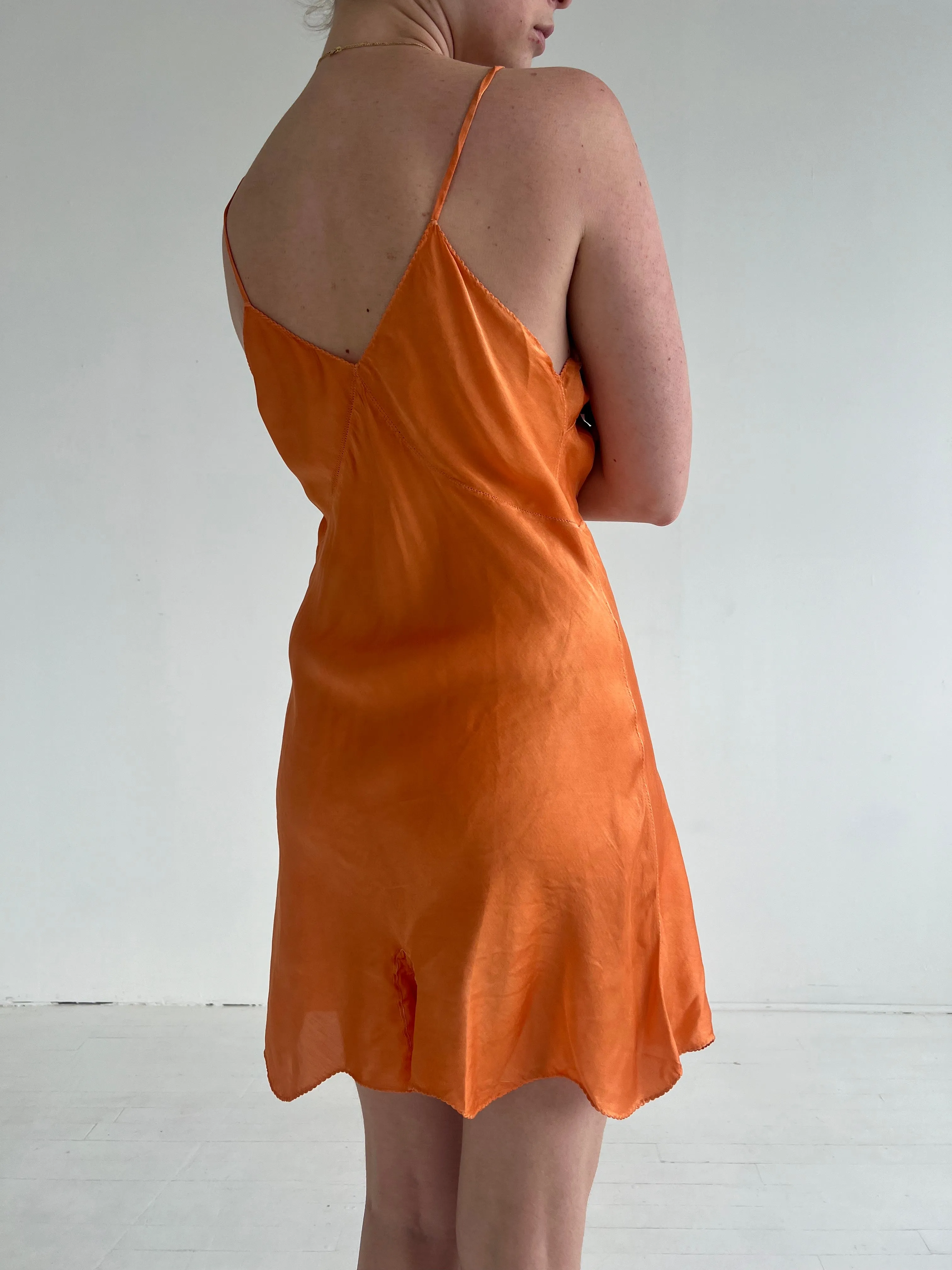 Vintage 1930s Orange Romper