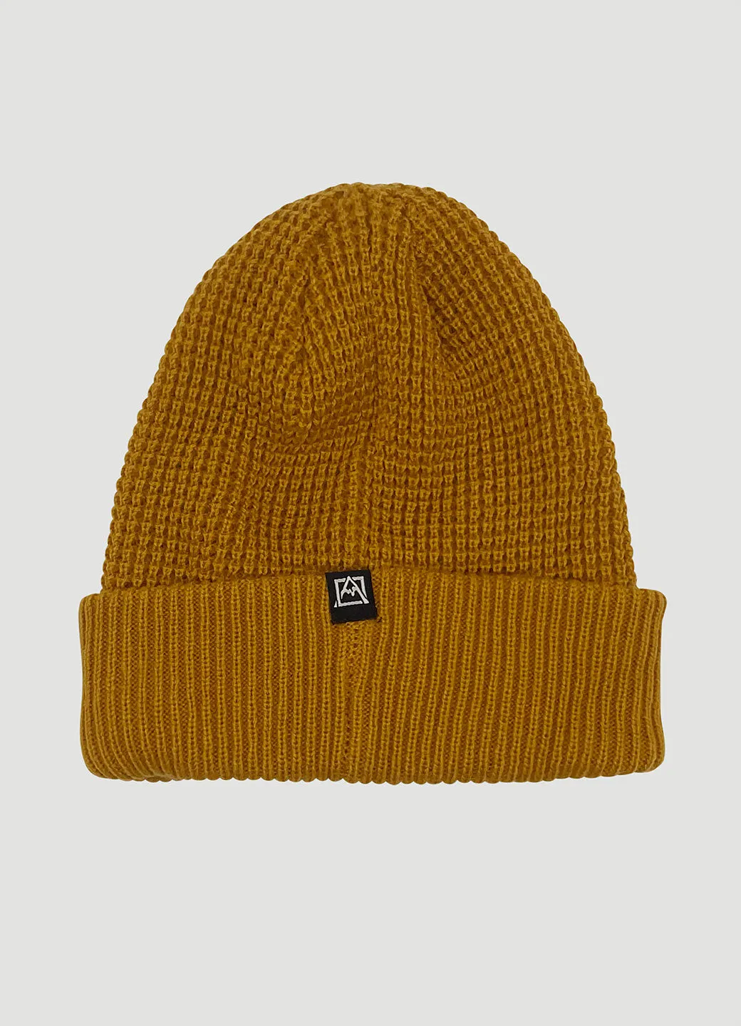 Waffle Knit Cuffed Beanie