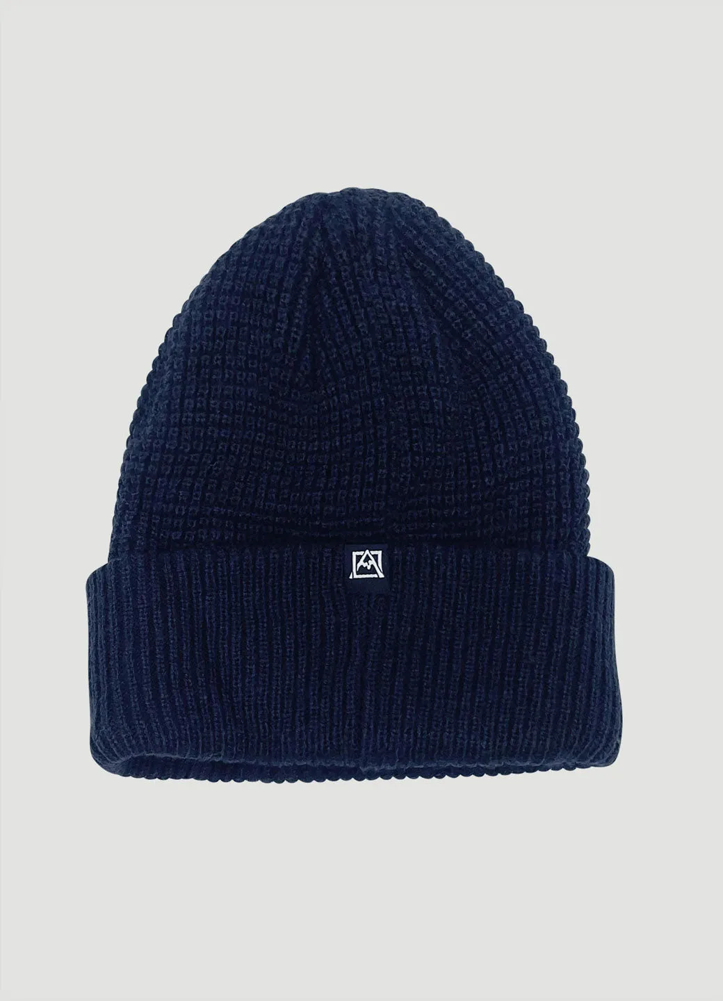 Waffle Knit Cuffed Beanie