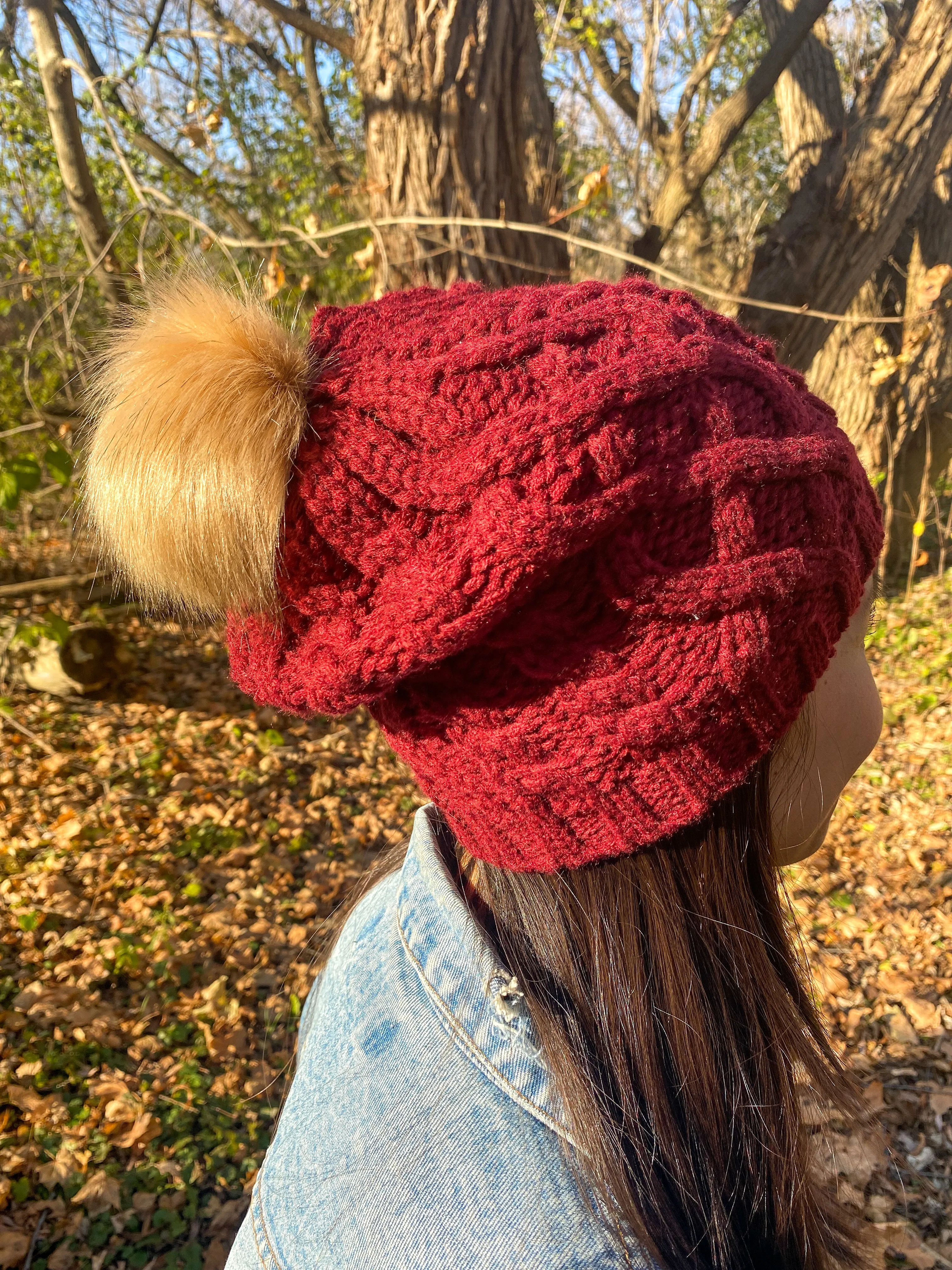 Wool Blend Pom Pom Hat