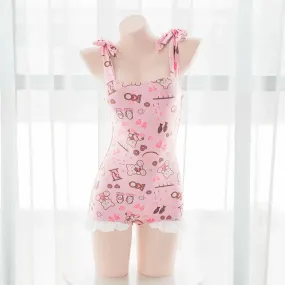 Yummy Bear Ruffled Onesie Swimmer